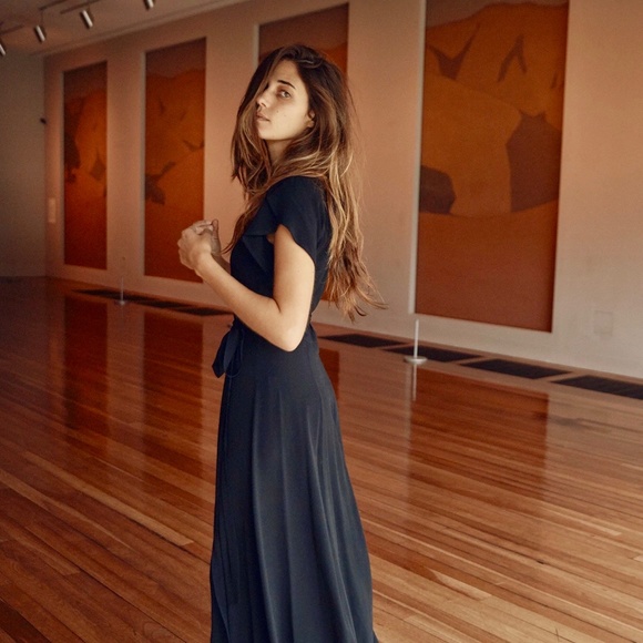 ✨Host Pick✨ The Autumn Dress in Noir Petite XS  NWT Christy Dawn RARE - Picture 3 of 5